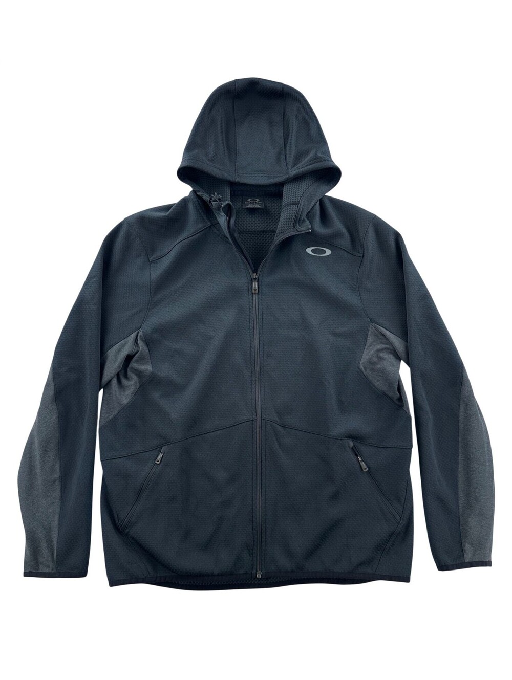 Oakley Black Waffle Full-Zip Hoodie XL